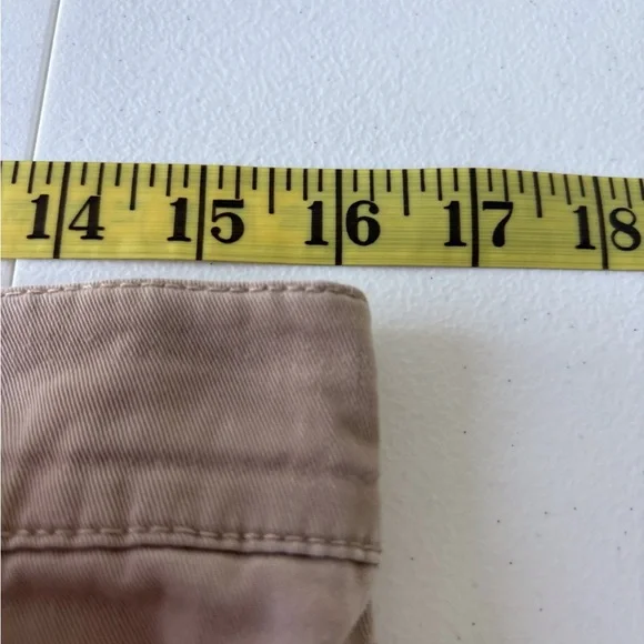 L‎ L Bean Classic Fit Straight Leg Tan Jeans Women Size 12 Casual School Stretch - Picture 10 of 12